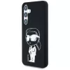 Karl Lagerfeld Silicone Graffiti Ikonik Printed Logo MagSafe -kotelo Samsung Galaxy S25:lle, musta