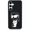 Karl Lagerfeld Silicone Graffiti Ikonik Printed Logo MagSafe -kotelo Samsung Galaxy S25:lle, musta