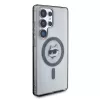 Karl Lagerfeld Button Choupette Head Printed Logo MagSafe -kotelo Samsung Galaxy S25 Ultralle, musta