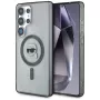 KARL LAGERFELD Button Karl Head Printed Logo MagSafe -kotelo Samsung Galaxy S25 Ultralle, musta