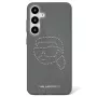Karl Lagerfeld Rhinestones Karl Head Logo -kotelo Samsung Galaxy S25 (musta)