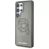 Karl Lagerfeld Rhinestones Karl Head Logo -kotelo Samsung Galaxy S25 Ultra, musta