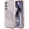 Karl Lagerfeld Rhinestones Karl Head Logo -kotelo Samsung Galaxy S25 (pinkki)