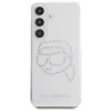 Karl Lagerfeld Rhinestones Karl Head Logo -kotelo Samsung Galaxy S25 (läpinäkyvä)