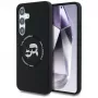 KARL LAGERFELD Silicone DoubleHeads & Circle MagSafe -kotelo Samsung Galaxy S25+ - musta
