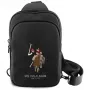 U.S. POLO ASSN. Petit Pique Crossbody -puhelinlaukku, musta