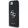 Guess Grained Big 4G Logo Small Classic Logo -puhelinkotelo iPhone 16e (musta)
