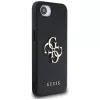 Guess Grained Big 4G Logo Small Classic Logo -puhelinkotelo iPhone 16e (musta)