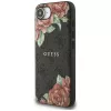 Guess 4G Flowers Print MagSafe -kotelo iPhone 16e / 17e, musta