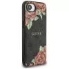 Guess 4G Flowers Print MagSafe -kotelo iPhone 16e / 17e, musta