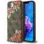 Guess 4G Flowers Print MagSafe -kotelo iPhone 16e / 17e, ruskea
