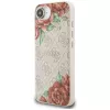 Guess 4G Flowers Print MagSafe -kotelo iPhone 16e / 17e, pinkki