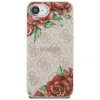 Guess 4G Flowers Print MagSafe -kotelo iPhone 16e / 17e, pinkki