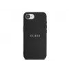 Guess Grained Ring MagSafe -kotelo iPhone 16e (musta)