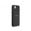 Guess Grained Ring MagSafe -kotelo iPhone 16e (musta)