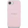 Guess Grained Ring MagSafe -kotelo Apple iPhone 16e (pinkki)