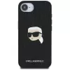 Karl Lagerfeld Monogram Karl Head Pin -kotelo iPhone 16e / 17e, musta