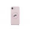 Karl Lagerfeld Silicone Karl & Choupette Heads MagSafe -kotelo iPhone 16e / 17e, pinkki