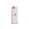 Karl Lagerfeld Silicone Karl & Choupette Heads MagSafe -kotelo iPhone 16e / 17e, pinkki