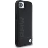 BMW Leather Hot Stamp -kotelo iPhone 16e / 17e, musta