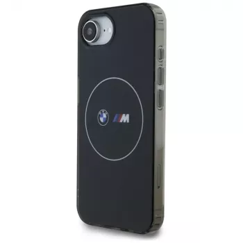 BMW IML Metal White Circle MagSafe Case iPhone 16e / 17e musta