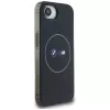 BMW IML Metal White Circle MagSafe Case iPhone 16e / 17e musta