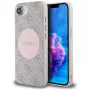 Guess 4G Circle Classic Logo MagSafe -kotelo iPhone 16e - pinkki