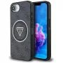 Guess IML Metal Glitter 4G Circle Triangle MagSafe -kotelo iPhone 16e (musta)