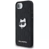 KARL LAGERFELD Monogram Choupette Head Pin -kotelo iPhone 16e / 17e, musta