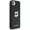 KARL LAGERFELD Monogram Choupette Head Pin -kotelo iPhone 16e / 17e, musta
