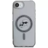 KARL LAGERFELD IML Metal Karl & Choupette Heads MagSafe -kotelo iPhone 16e / 17e, musta