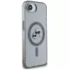 KARL LAGERFELD IML Metal Karl & Choupette Heads MagSafe -kotelo iPhone 16e / 17e, musta
