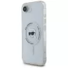 Karl Lagerfeld IML Metal Karl Head MagSafe -kotelo iPhone 16e/17e, valkoinen