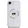 Karl Lagerfeld IML Metal Karl Head MagSafe -kotelo iPhone 16e/17e, valkoinen