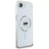 Karl Lagerfeld IML Metal Karl Head MagSafe -kotelo iPhone 16e/17e, valkoinen