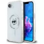 KARL LAGERFELD IML Metal Choupette Head MagSafe -kotelo iPhone 16e / 17e, valkoinen