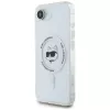 KARL LAGERFELD IML Metal Choupette Head MagSafe -kotelo iPhone 16e / 17e, valkoinen