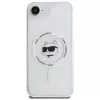 KARL LAGERFELD IML Metal Choupette Head MagSafe -kotelo iPhone 16e / 17e, valkoinen