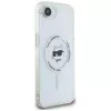 KARL LAGERFELD IML Metal Choupette Head MagSafe -kotelo iPhone 16e / 17e, valkoinen