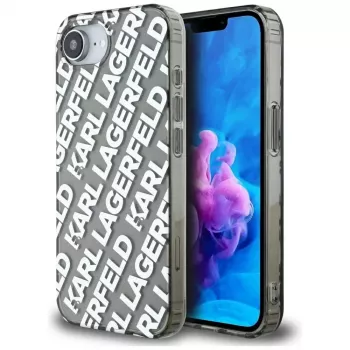 KARL LAGERFELD IML Repeat Logo -kotelo Apple iPhone 16e / 17e, hopea
