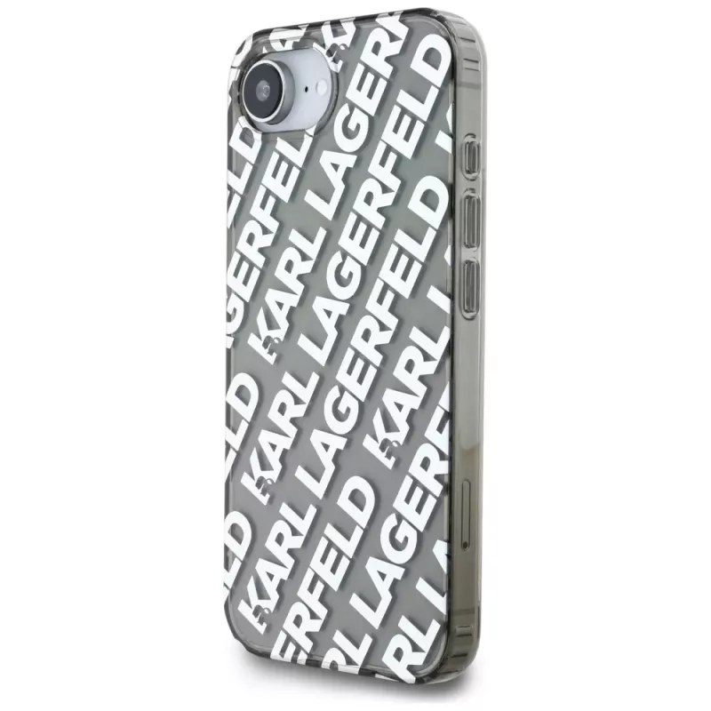 KARL LAGERFELD IML Repeat Logo -kotelo Apple iPhone 16e / 17e, hopea