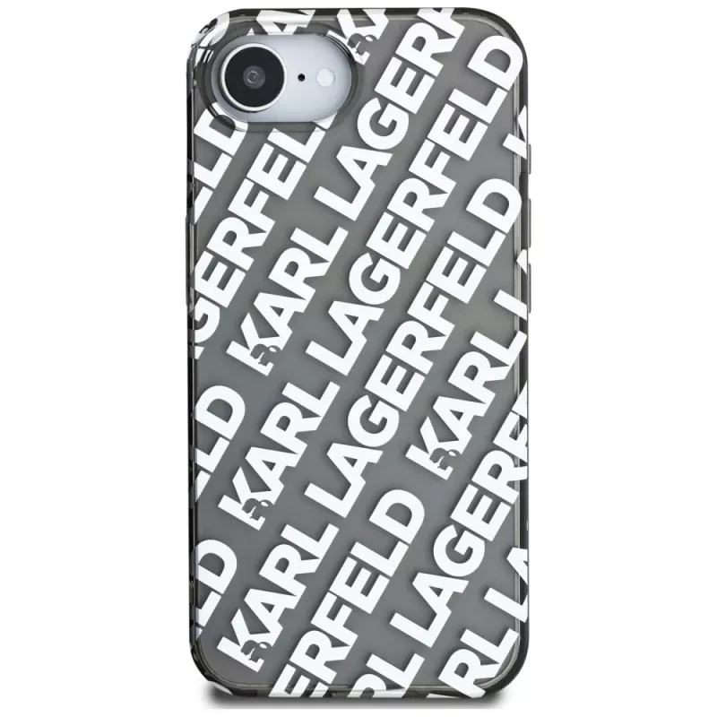 KARL LAGERFELD IML Repeat Logo -kotelo Apple iPhone 16e / 17e, hopea
