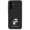 Karl Lagerfeld Saffiano -kotelo K&C Metal -logolla Samsung Galaxy A36, musta