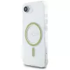 Guess IML Glitter Circle MagSafe -kotelo iPhone 16e, läpinäkyvä