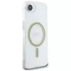Guess IML Glitter Circle MagSafe -kotelo iPhone 16e, läpinäkyvä