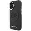Karl Lagerfeld Initial & Metal Logo MagSafe -kotelo Apple iPhone 16, musta