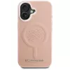 Karl Lagerfeld Initial & Metal Logo MagSafe -kotelo iPhone 16, pinkki