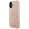 Karl Lagerfeld Initial & Metal Logo MagSafe -kotelo iPhone 16 Plus, pinkki