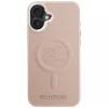 Karl Lagerfeld Initial & Metal Logo MagSafe -kotelo iPhone 16 Plus, pinkki