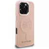 KARL LAGERFELD Initial & Metal Logo MagSafe -kotelo iPhone 16 Pro Max, pinkki